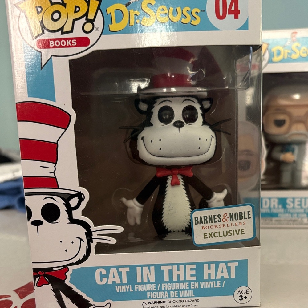 Dr. Seuss Pop! Cat in the Hat Figure with Red and Black